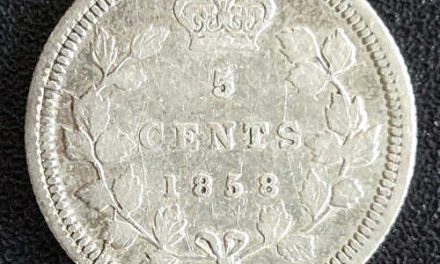 Canada EF40 1858 QV Silver first 5 Cents