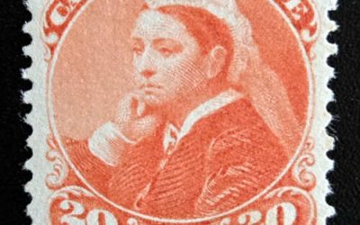 Canada #46 VF Very Fine Mint 1893 20c Widow Weed