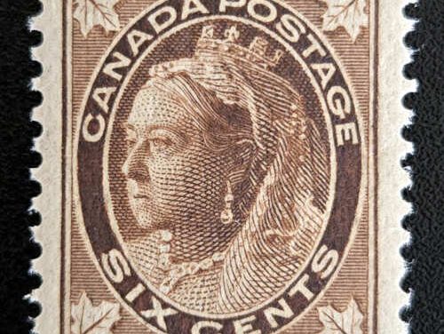 Canada #71 VFNH 1897 6c QV Maple Leaf