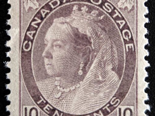Canada #83 VF Mint 1898 10c QV Numeral