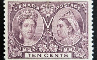 Canada #57ii VF Mint LH 1897 10c Major Re-entry