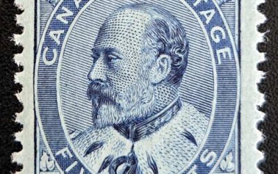 Canada #91 VF Mint HR 1903 5c Edward VII