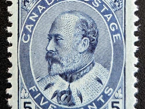 Canada #91 VF Mint HR 1903 5c Edward VII