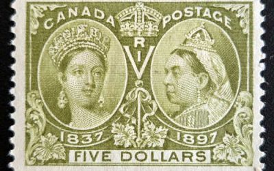 Canada #65 Fine Mint HHR 1897 $5 Jubilee