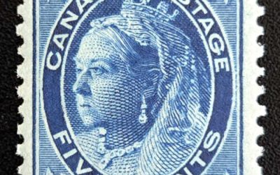 Canada #70 VFNH 1897 5c QV Maple Leaf
