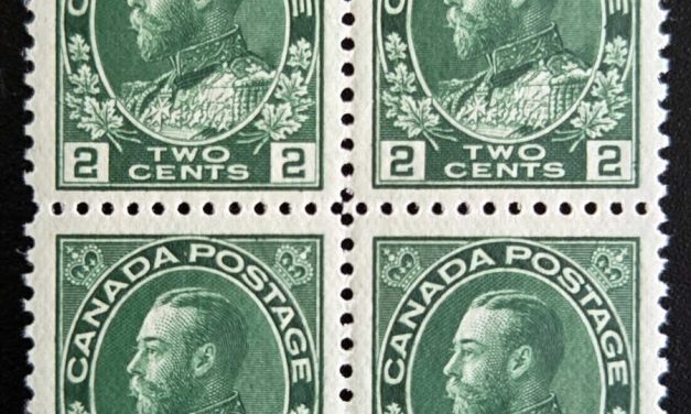 Canada #107a VFNH 1924 2c Thin Paper Block (4)
