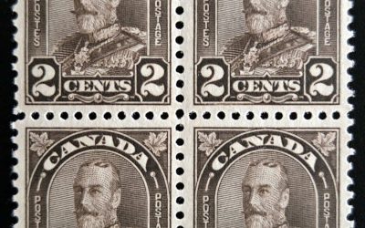 Canada #166i Extended Moustache Variety in NH Blk (4)
