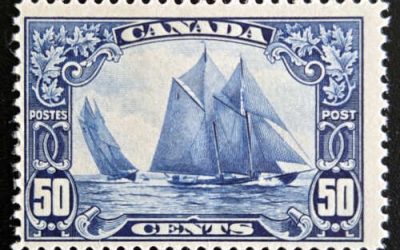 Canada #158 Fine Mint 1929 50c Bluenose