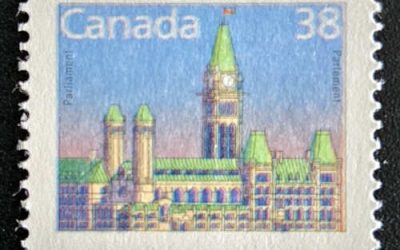 Canada #1165c NH 1988 38c Printed on the Gum Side error