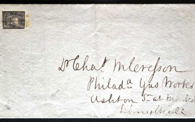 U.S. #15L13 1848/54 1c D.O. Blood & Co. local FLS