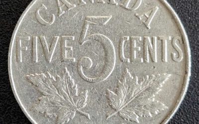 Canada VG 1925 George V 5 Cents $85 Key Date