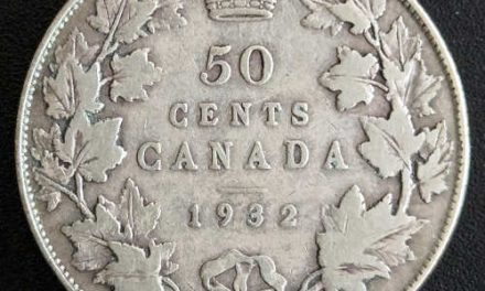 Canada Fine 1932 George V Silver 50 Cents