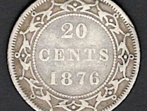 Newfoundland VF 1876H QV Silver 20 Cents