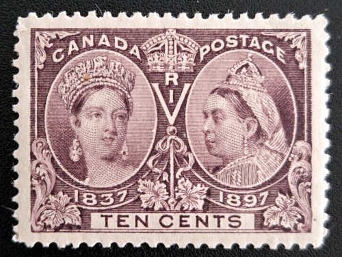 Canada #57i VF Mint 1897 10c Major Re-entry