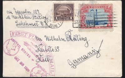 USA Graf Zeppelin 1928 First Flight Airmail Cover to Germany