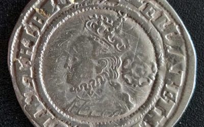 Elizabeth I hammered 2.8gm Silver 6 Pence