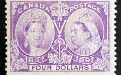 Canada #64 Unused 1897 $4 Jubilee