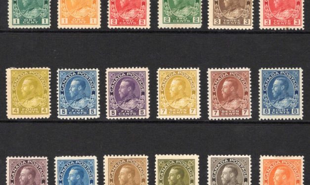 Canada #104-122 Mint & Unu 1911/25 Admiral Set, $440.