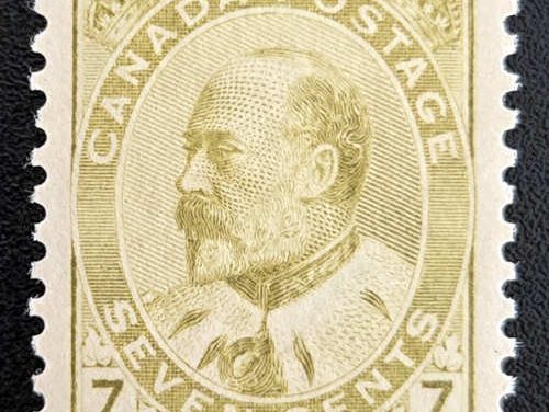 Canada #92 VF Mint 1903 7c Edward VII shade