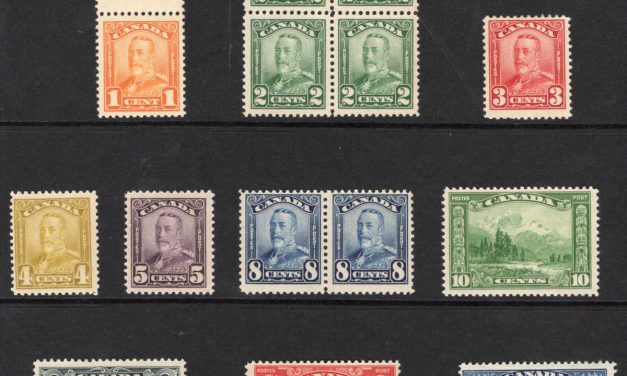 31 Canada #149-158 Mint 1928/29 Geo V Scroll to 50c Bluenose $434. (14)