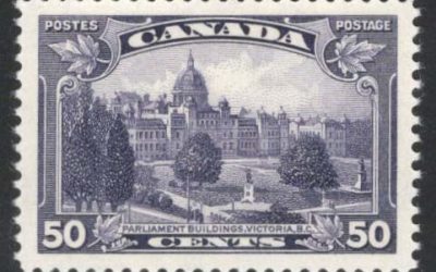 Canada #226 Gem 50c Victoria BC Parliament from the 1935 George V Pictorial series