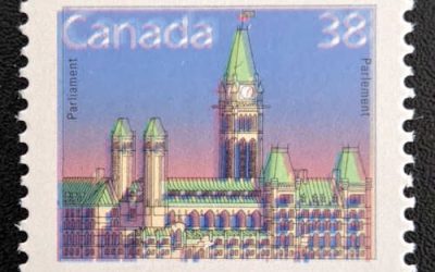 Canada #1165iv VFNH 1988 38c Double Impression error