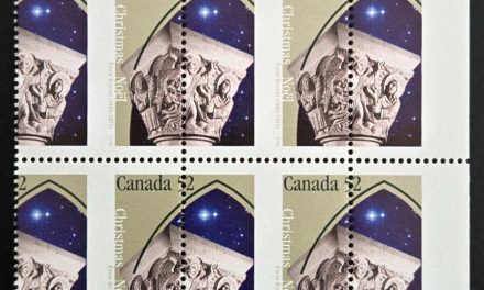 Canada #1586 VFNH UR 1995 52c Christmas Misperf Block (4+)