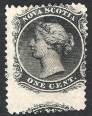 Nova Scotia #8 Unu 1c QV Misperf
