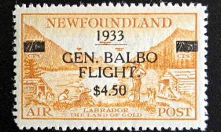 Newfoundland #C18 Never Hinged 1933 $4.50 on 75c Airmail, Elliott b/s
