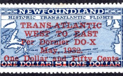Newfoundland #C12 1932 Do-X Airmail Signed on reverse