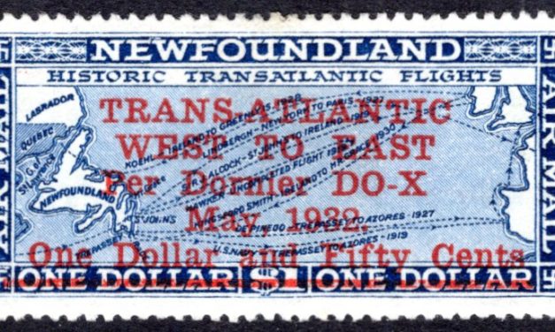 Newfoundland #C12 1932 Do-X Airmail Signed on reverse