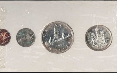 Canada BU 1959 6-coin Silver Proof-like Set, 5c, 1.01oz ASW