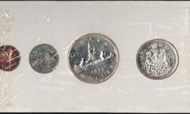 Canada BU 1959 6-coin Silver Proof-like Set, 5c, 1.01oz ASW