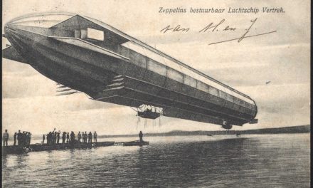 Zeppelin / Airship. Netherlands published, 1908 used Air Ship postcard