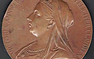 G.B. Unc 1897 73gm Queen Victoria Diamond Jubilee Medallion