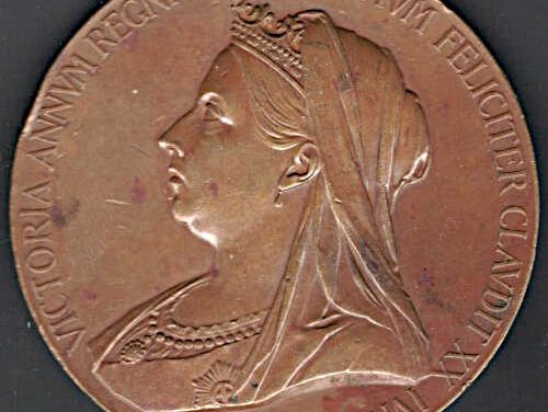 G.B. Unc 1897 73gm Queen Victoria Diamond Jubilee Medallion
