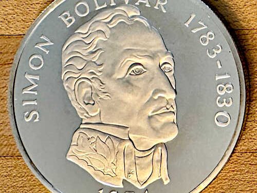 Panama Proof 1974 Bolivar Silver 20 Balboas 3.8539oz ASW