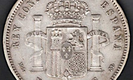 Spain 1884. XF MS-M Alfonso XII Silver 5 Pesetas. 0.7234oz ASW