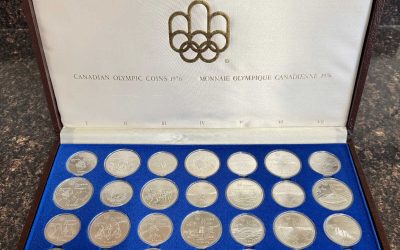 Canada 1976 Complete Boxed Set of the Olympic Silver $5 / $10 coins (28 in total)