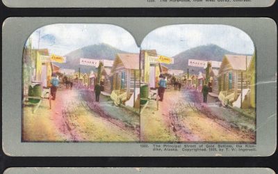 A trio of USA stereoviews, including Cripple Creek (Colorado), West Ouray (Colorado) and Gold Bottom (Alaska)