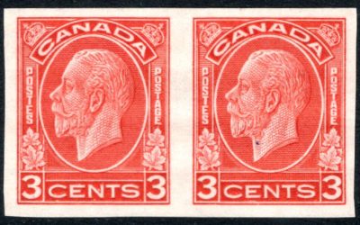 Canada #197b 1932 issue 3c George V Medallion, Die I, Rotary Press