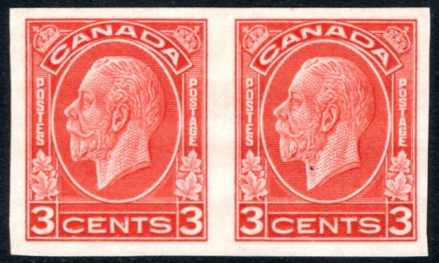 Canada #197b 1932 issue 3c George V Medallion, Die I, Rotary Press