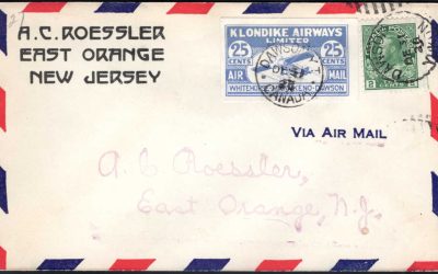 Canada #CL45 31 Dec 1928 27c Roessler Yukon Flight Cover