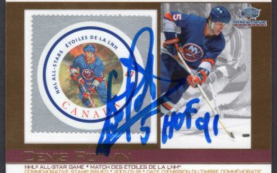 Denis Potvin Autographed 2001 Canada Post 47c Stamp Card