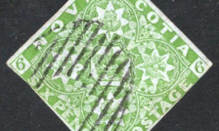 Nova Scotia #4 Fine Used 1851 6d Diamond, thin 2025-2026 Unitrade
