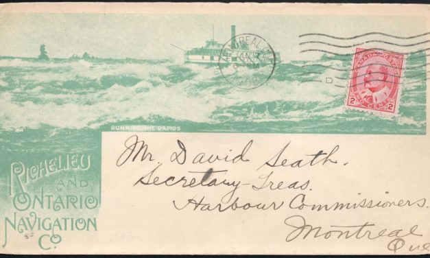 Canada Covers. Montreal 1908 Richelieu and Ontario Navigation Company. Illustrated advertising cover