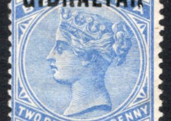 Gibraltar #4 Fine Mint HR 1886 2.5d QV