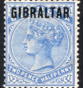 Gibraltar #4 Fine Mint HR 1886 2.5d QV