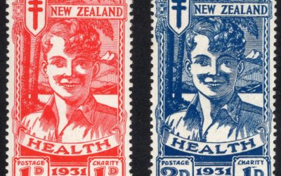 New Zealand #B3-B4 F/VF Mint HR 1931 Laughing By Semipostal Set
