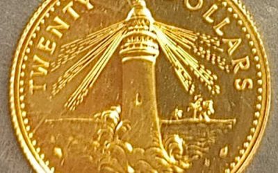 Bahamas BU 1971 Lighthouse Gold 20 Dollars .2355oz AGW